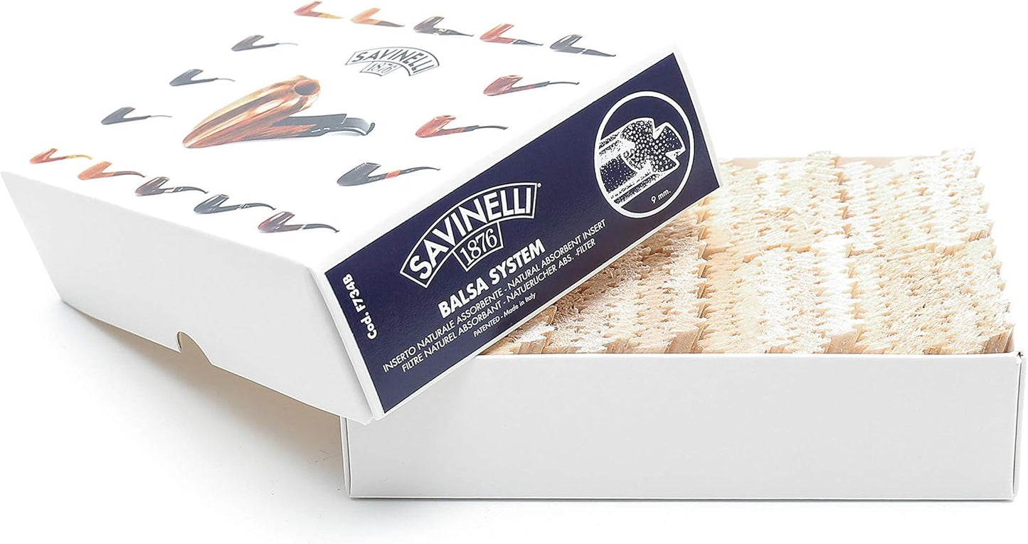 Filtros Savinelli balsa 9mm (200 uds)