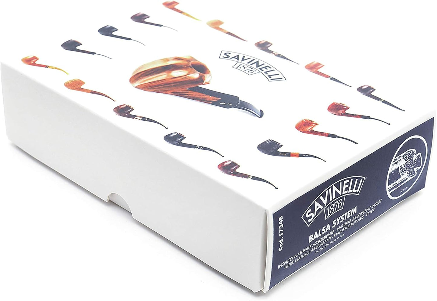 Filtros Savinelli balsa 9mm (200 uds)