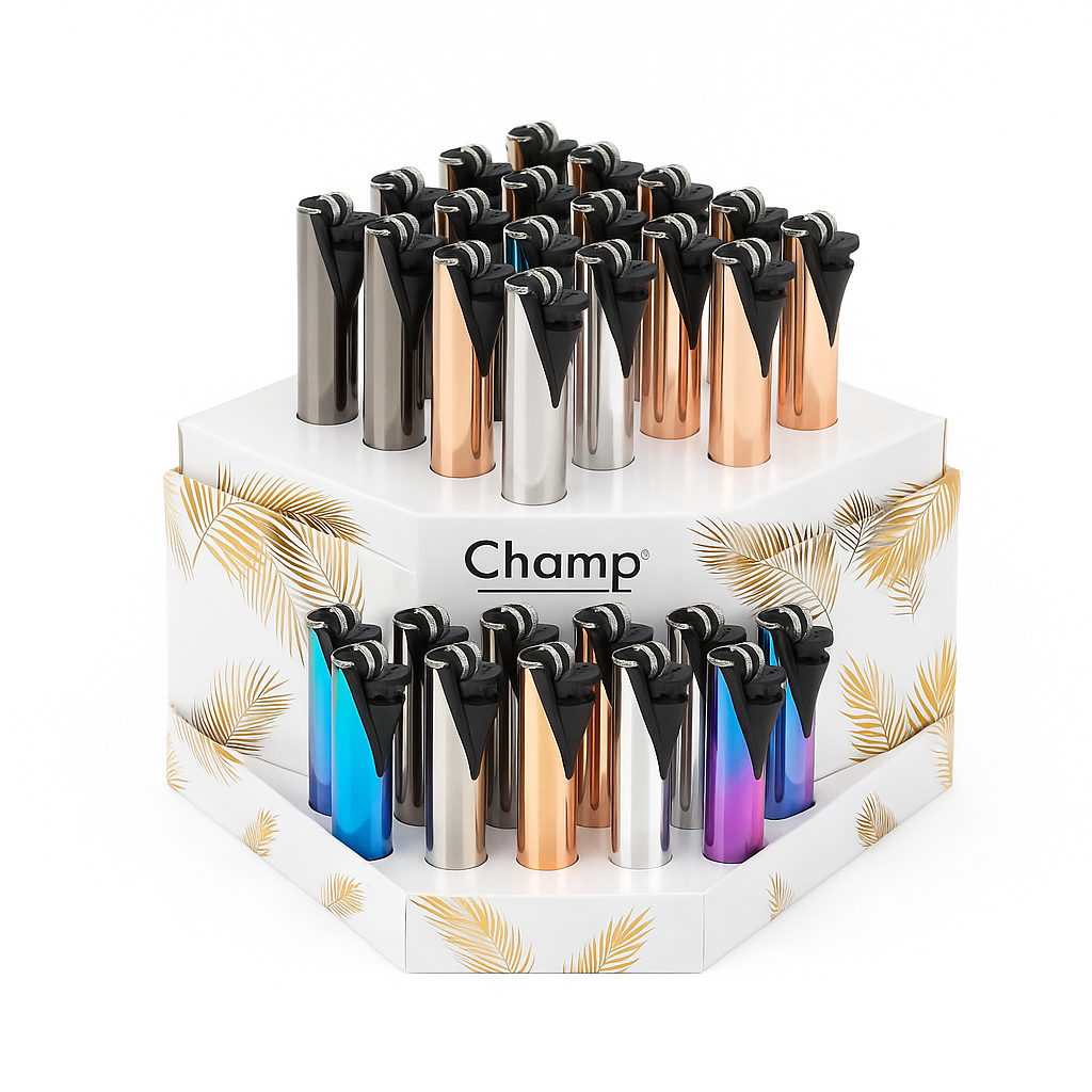 Encendedor champ deluxe piedra metal