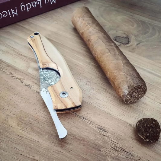 Navaja artesanal Cuba Olive