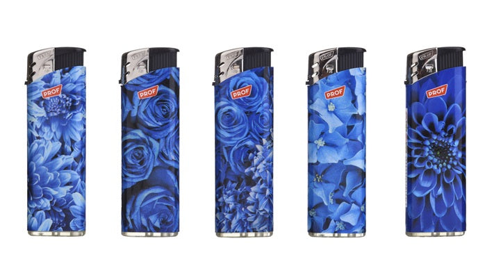 Encendedor Prof Blue Flowers