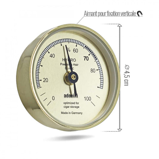 Higrómetro Adorini Dorado Pequeño